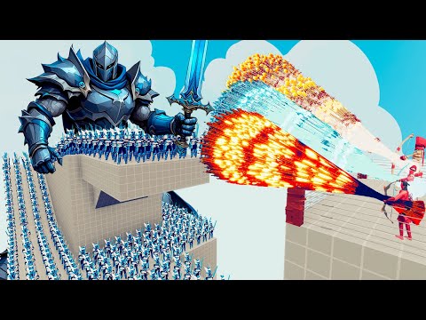 100x KRO KNIGHT + 2x GIANT vs 3x EVERY GOD - Totally Accurate Battle Simulator TABS