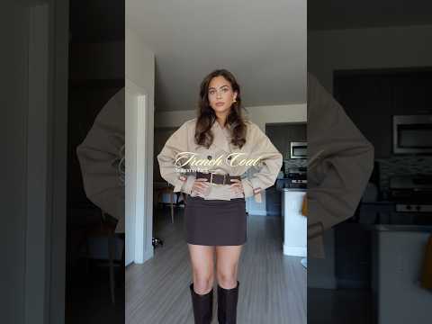 Trench coat season is back 🧥 #fallfashion #trenchcoat #styling #autumn #outerwear