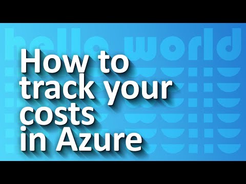 Hello World: Tools to monitor Azure Cost