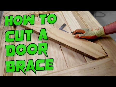 How to cut Braces into a Frame Ledge and Braced Door Bracing