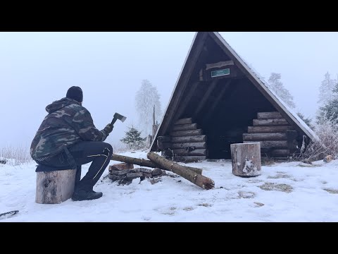 72 H Overnighter im Thüringer Wald - 3 Tage Schnee , Eis und Kälte auf dem Rennsteig