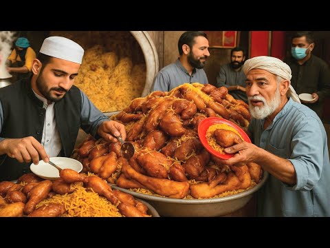 Best Afghanistan Cheap Street Food |Chicken Biryani | Kabuli Pulao | Roasted Chicken | Biryani pulao