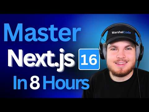Next.js 16 Full Stack Course (8+ Hours) | Auth, Caching, Server Actions & Much More