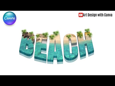 3D Typography Design Canva Tutorial Text Effect