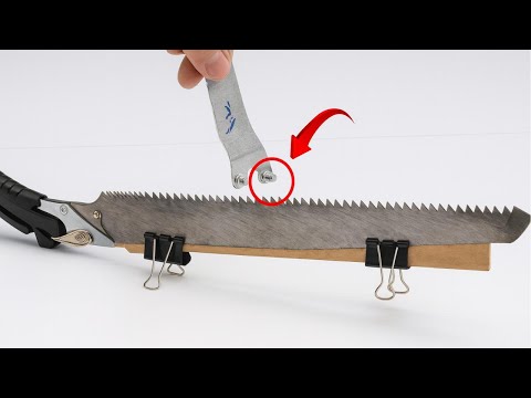 No machinery needed! The secret to sharpening saw blades from a 60-year-old carpenter.