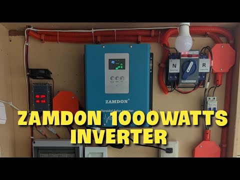 NAPAKA SIMPLENG SOLAR SETUP GAMIT ANG ZAMDON 1000watts