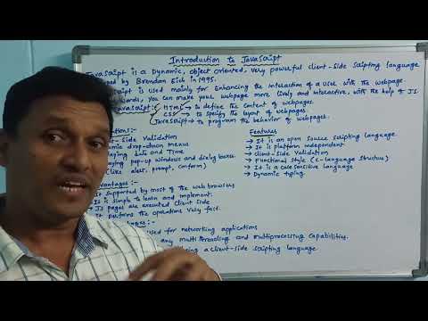 JavaScript (Introduction, Applications, Features, Advantages & Disadvantages) | CLASS-28 | Telugu