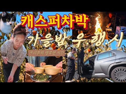 [Light Car Camping] Fall Trip in a Casper, We Had a Birch Fire at Miryang Campground - Casper Car...