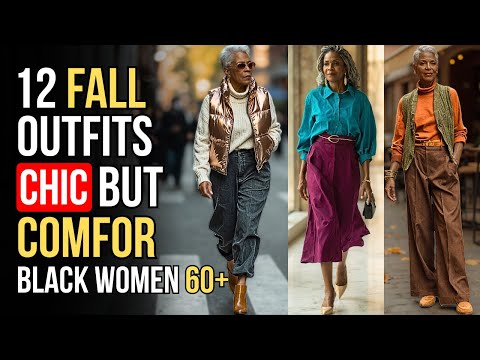 12 Fall Outfits That Feel Rich & Comfortable After 60 (Style Guide for Older Black Women Over 60)
