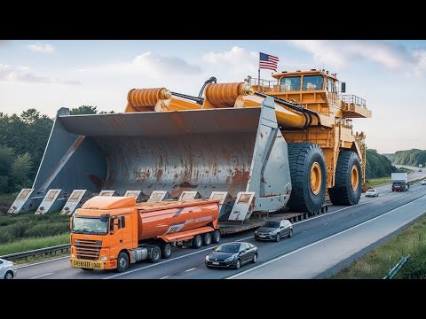 Extreme Dangerous Transport Skills  Oversize Truck Operations & Giant Heavy Machines  #9
