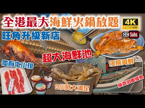 全港最大海鮮火鍋放題 | 旺角升級新店 | 食足3小時 | 多款海鮮任撈🦀 超大海鮮池 | 獨有牛小排任食🥩 | 免費泊車優惠 | 多款即點即製小食 | 接近10款湯底 | 自助餐 | 千海水產