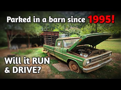BARN FRESH 1972 Ford F100! Will it RUN & DRIVE after 30 Years?!