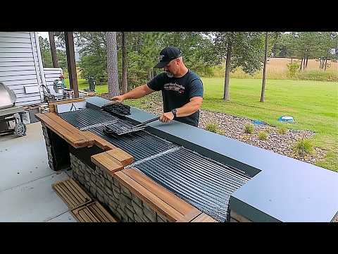Man Transforms His Backyard with DIY OUTDOOR KITCHEN and POOL DECK | by @The Kelley's Country Life