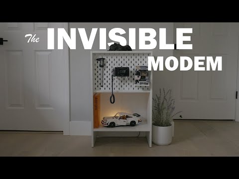 Hiding Modem and Router w/ IKEA and 3D Printer