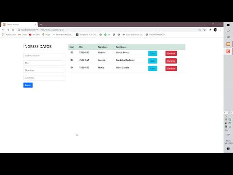 Crear un CRUD en php y MySQL #1