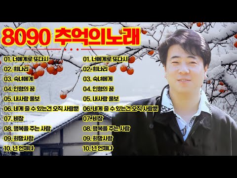 8090 추억의노래 🌙 8090년대 유명 남성 가수들의 낭만적 향수를 표현한 발라드 걸작 🎶 80 90년대 발라드 히트곡 모음