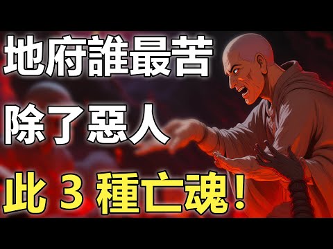 哪種亡魂在地府過的最苦？地藏王揭示：除了惡人，還有這3種亡魂！【因果|輪回|佛學】