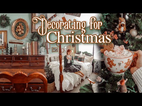 DECORATE FOR CHRISTMAS WITH ME 🎄 Very Cozy, Vintage Ski Lodge Aesthetic ✨