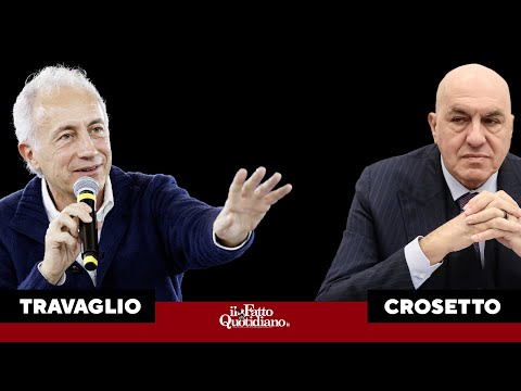 Marco Travaglio intervista Guido Crosetto ad Atreju