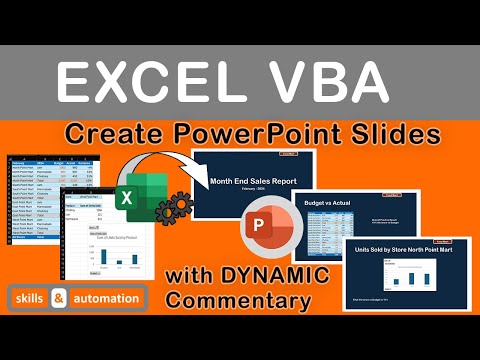Excel VBA | Create a PowerPoint Slide Deck With Dynamic Commentary | USEFUL for Corporate Reporting