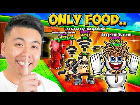 $0 to $1 Trillion Using ONLY FOOD Brainrots in Steal a Brainrot