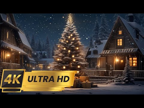 4K Christmas Snowfall Screensaver – Relaxing Winter Background & Holiday Ambience