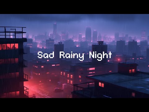 Sad Rainy Night 🎶 Lofi In City Mix 📻 Lofi Radio Music To Relax, Drive, Study, Chill