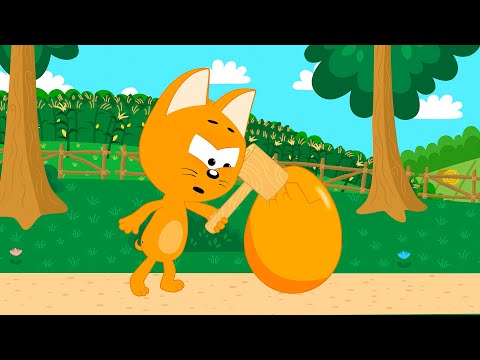 Разноцветные яйца Большой сборник мультфильмы и песни для малышей - Котенок Котэ