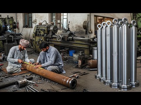 Amazing Hydraulic Cylinder Jucks Manufacturing Process || High-Tonnage Power for Tractor 🚜 