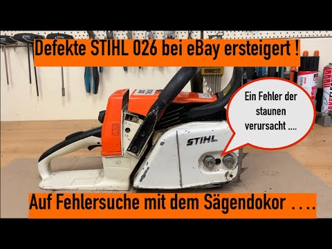 1/2 STIHL 026 aus eBay was erwartet uns? #stihl #kettensäge #husqvarna #sägendoktor #motorsäge