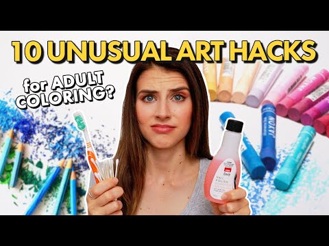 I Tested 10 UNUSUAL ART HACKS for Adult Coloring… Big Success or Massive Fail?