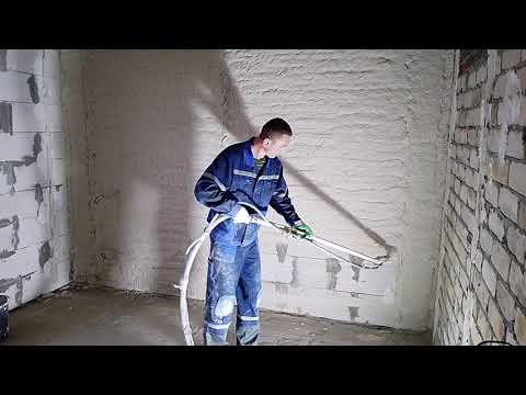 Штукатурка по пластмассовым маякам