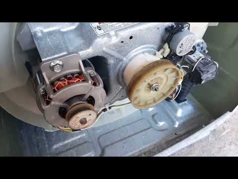 Whirlpool washing machine not washing, motor and capacitor problem, lid lock activates by itself