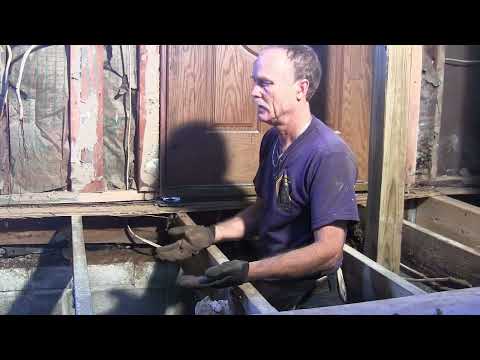 How to replace a rotten sill plate