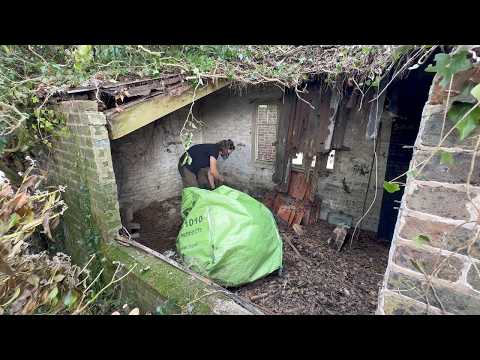 Abandoned Wood Shed - Complete Renovation Start to Finish Timelapse
