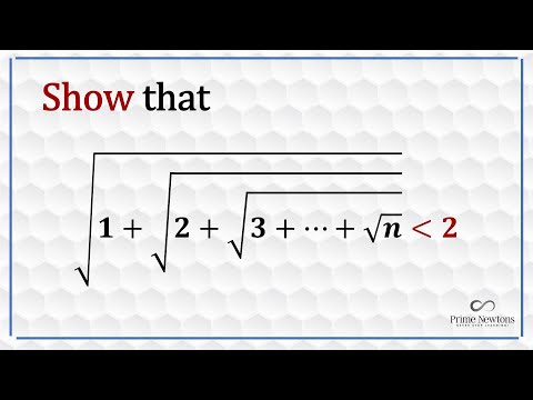 Prove that the nested radical is less than 2 for all n