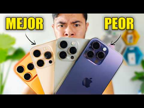 iPhone 14 Pro Max vs 15 Pro Max vs 16 Pro Max vs 17 Pro Max 🔥 ¿CUÁL CONVIENE en 2026?