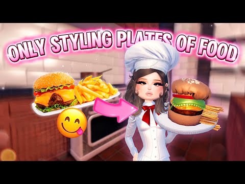 Only Styling *FOOD* in Dress to Impress!! (Roblox)