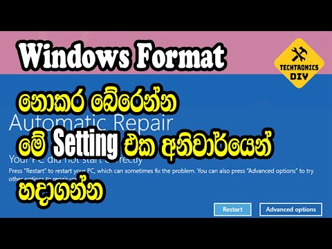 Backup System Registry for Blue Screen Error Recovery in Newer Windows | Sinhala
