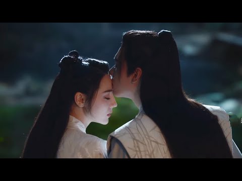 Under the moon, the prince kisses Cinderella, claiming her as his.