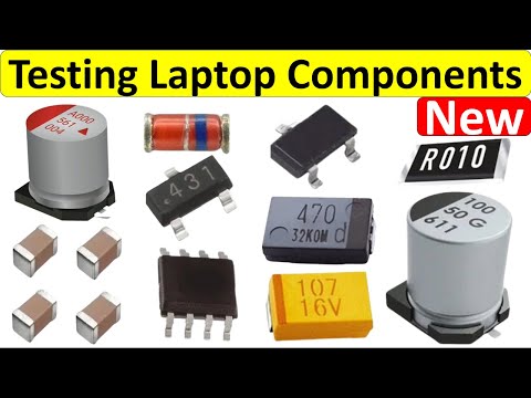 All laptop components Tested with multimeter-electronic components - SMD capacitor test, Mosfet