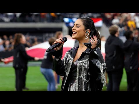 Vanessa Hudgens - USA National Anthem (Live at Las Vegas Raiders' Game)