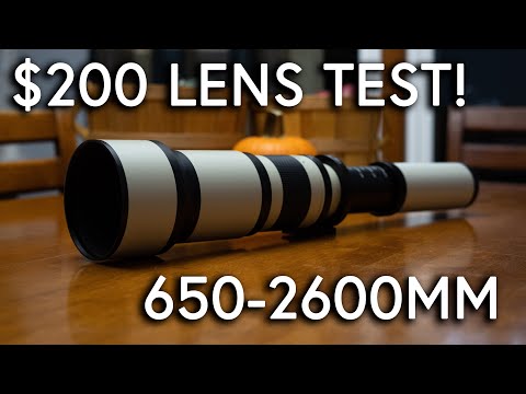 $200 - 2600MM TELEPHOTO LENS TEST