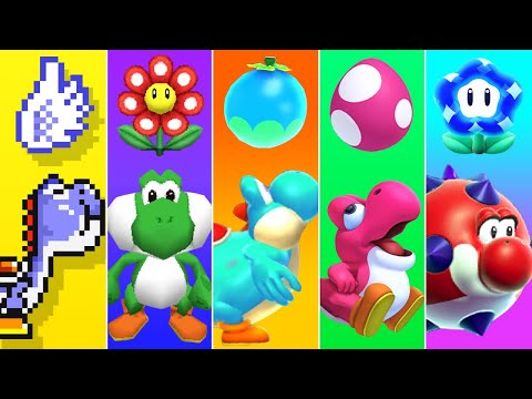 Evolution of Yoshi Power-Ups in Super Mario Games (1990-2025)