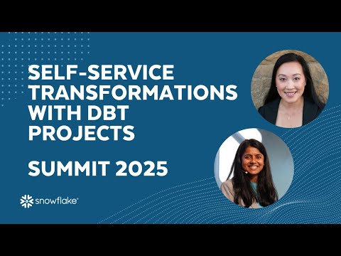 Self-Service Transformations with dbt Projects