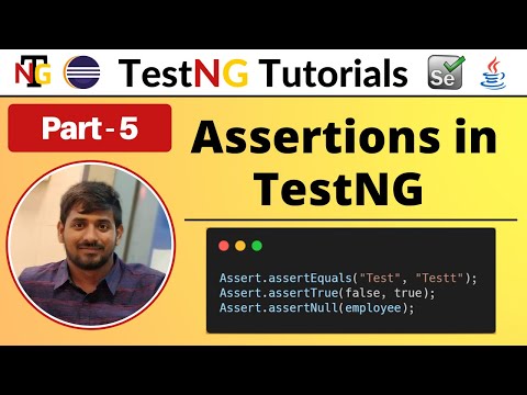 P5 - Assertions in TestNG | TestNG | Testing Framework |