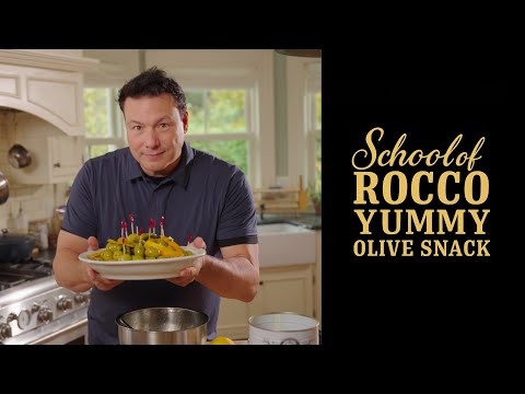 The 2-Minute Olive Snack Everyone Loves | Easy Holiday Appetizer | School of Rocco