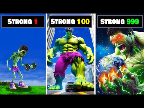 Every Punch HULK gets Stronger in GTA 5