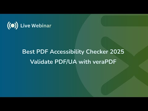 Best PDF Accessibility Checker 2025: Validate PDF/UA with veraPDF and PDFix