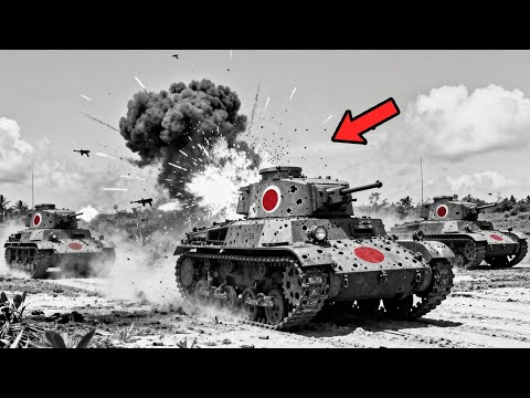 美國海軍陸戰隊員繳獲一輛日本97式Ha Go坦克，發現機關槍能輕易打穿它，日本坦克兵惡夢來臨